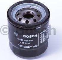 BOSCH 0 986 B00 058 - Filtro olio www.autoricambi360.it