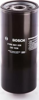 BOSCH 0 986 B01 036 - Filtro olio www.autoricambi360.it