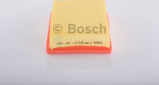 BOSCH 0 986 B02 314 - Filtro aria www.autoricambi360.it