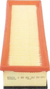 BOSCH 0 986 B02 382 - Filtro aria www.autoricambi360.it