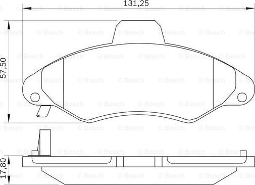 BOSCH 0 986 BB0 035 - Kit pastiglie freno, Freno a disco www.autoricambi360.it
