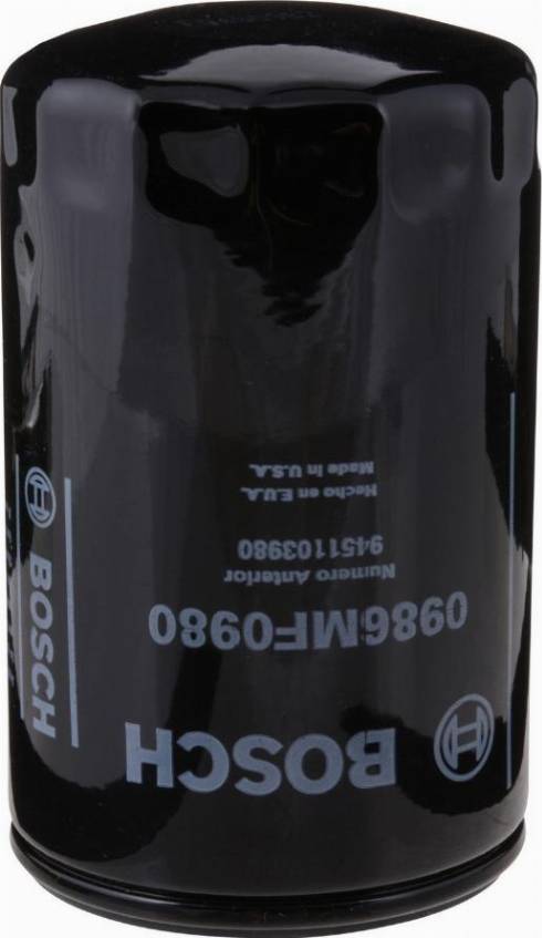 BOSCH 0 986 MF0 980 - Filtro olio www.autoricambi360.it