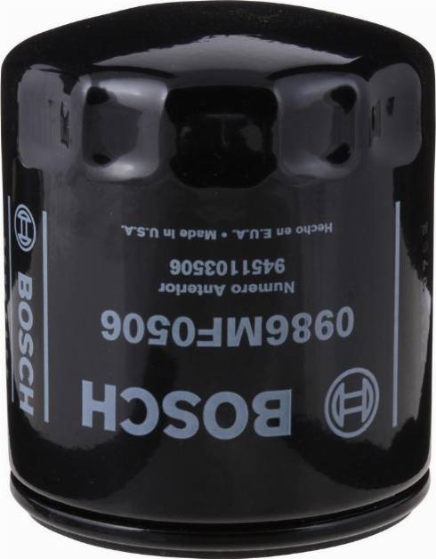 BOSCH 0 986 MF0 506 - Filtro olio www.autoricambi360.it