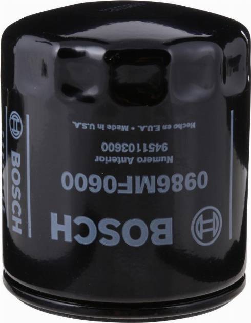 BOSCH 0 986 MF0 600 - Filtro olio www.autoricambi360.it
