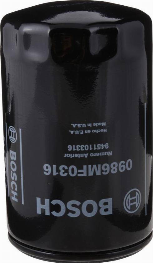 BOSCH 0 986 MF0 316 - Filtro olio www.autoricambi360.it