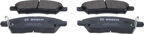 BOSCH 0 986 T18 128 - Kit pastiglie freno, Freno a disco www.autoricambi360.it