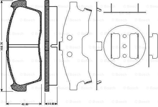 BOSCH 0 986 TB2 930 - Kit pastiglie freno, Freno a disco www.autoricambi360.it
