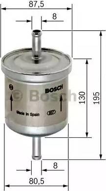 BOSCH 0 450 905 195 - Filtro carburante www.autoricambi360.it