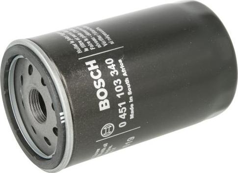 BOSCH 0 451 103 340 - Filtro olio www.autoricambi360.it