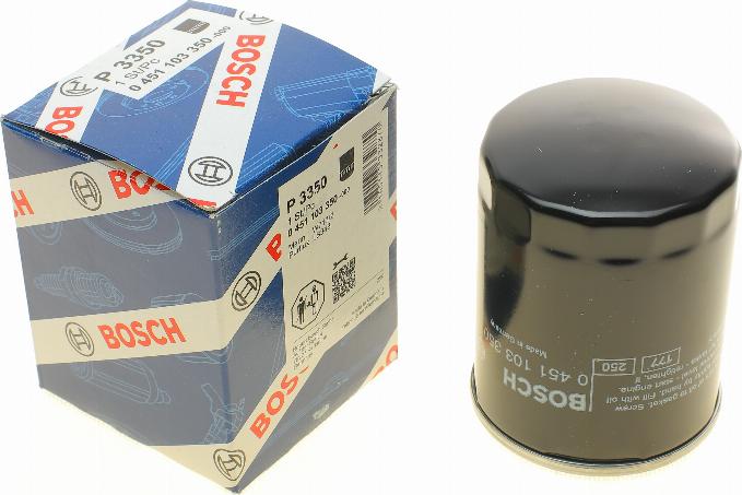 BOSCH 0 451 103 350 - Filtro olio www.autoricambi360.it