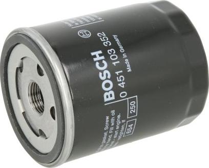 BOSCH 0 451 103 352 - Filtro olio www.autoricambi360.it