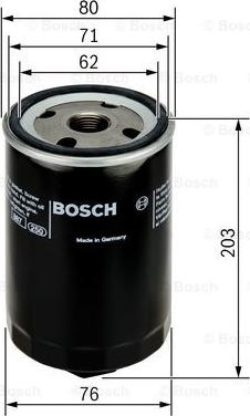 BOSCH 0 451 103 338 - Filtro olio www.autoricambi360.it