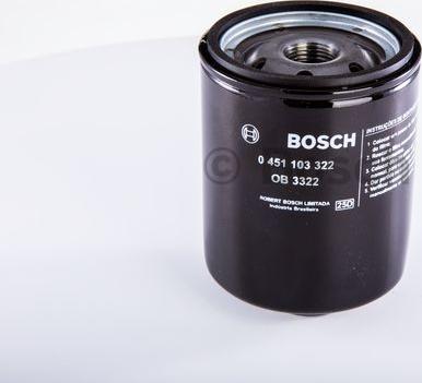 BOSCH 0 451 103 322 - Filtro olio www.autoricambi360.it