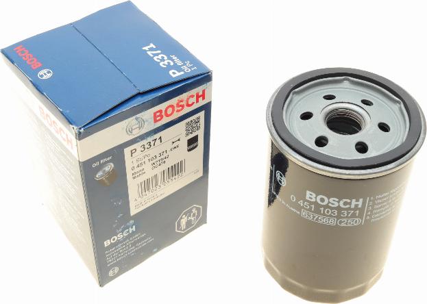 BOSCH 0 451 103 371 - Filtro olio www.autoricambi360.it