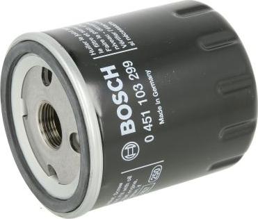 BOSCH 0 451 103 299 - Filtro olio www.autoricambi360.it