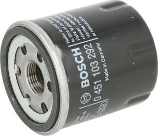 BOSCH 0 451 103 292 - Filtro olio www.autoricambi360.it
