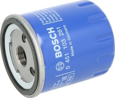 BOSCH 0 451 103 261 - Filtro olio www.autoricambi360.it