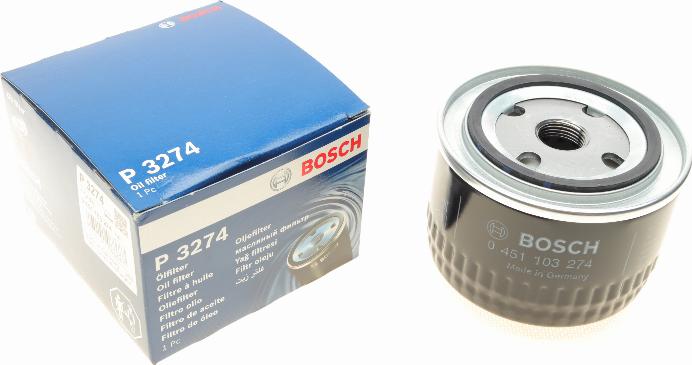 BOSCH 0 451 103 274 - Filtro olio www.autoricambi360.it