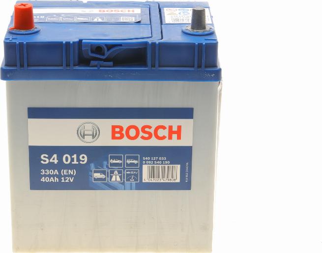 BOSCH 0 092 S40 190 - Batteria avviamento www.autoricambi360.it