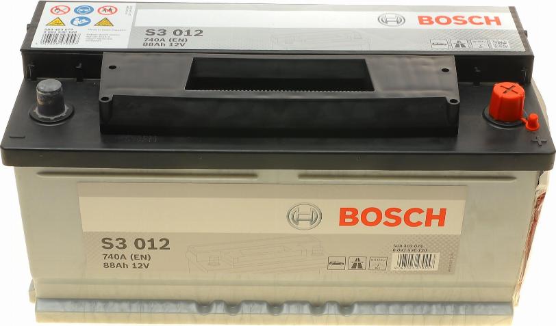 BOSCH 0 092 S30 120 - Batteria avviamento www.autoricambi360.it