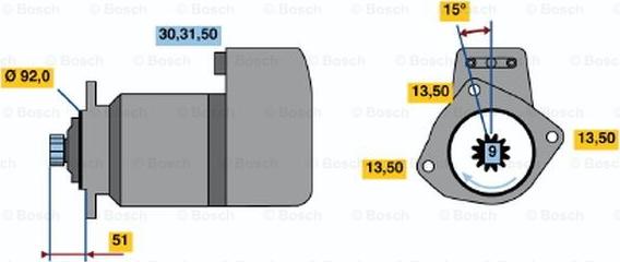 BOSCH 0 001 416 078 - Motorino d'avviamento www.autoricambi360.it