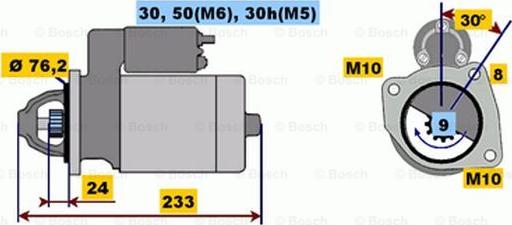BOSCH 0 001 108 157 - Motorino d'avviamento www.autoricambi360.it