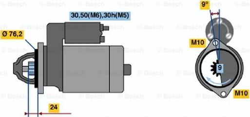 BOSCH 0 001 110 071 - Motorino d'avviamento www.autoricambi360.it