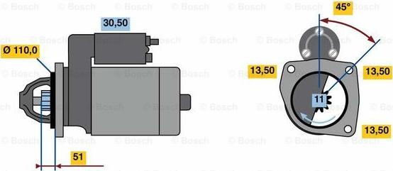 BOSCH 0 001 263 004 - Motorino d'avviamento www.autoricambi360.it