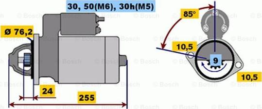 BOSCH 0 001 218 135 - Motorino d'avviamento www.autoricambi360.it