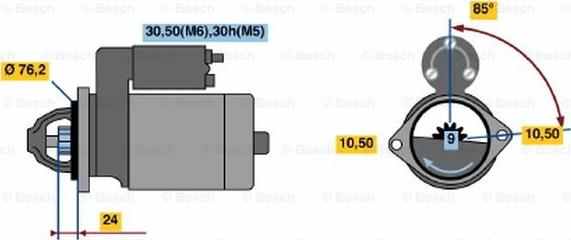 BOSCH 0 001 218 136 - Motorino d'avviamento www.autoricambi360.it