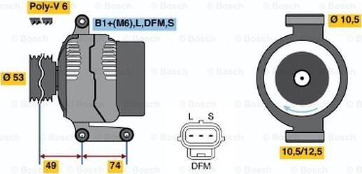 BOSCH 0 986 047 260 - Alternatore www.autoricambi360.it