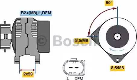 BOSCH 0 124 615 031 - Alternatore www.autoricambi360.it