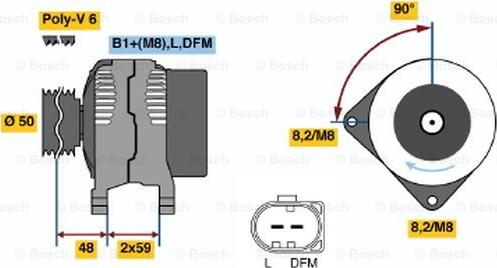 BOSCH 0 124 325 056 - Alternatore www.autoricambi360.it
