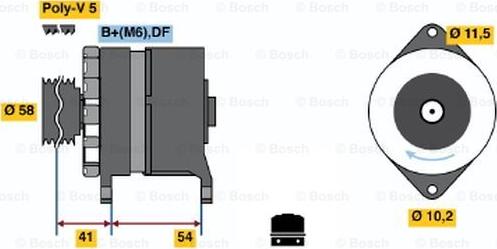 BOSCH 0 120 450 029 - Alternatore www.autoricambi360.it