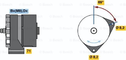BOSCH 0 120 469 992 - Alternatore www.autoricambi360.it