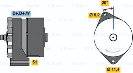 BOSCH 0 120 469 523 - Alternatore www.autoricambi360.it