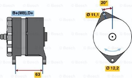BOSCH 0 120 469 860 - Alternatore www.autoricambi360.it