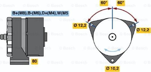 BOSCH 6 033 GB3 053 - Alternatore www.autoricambi360.it
