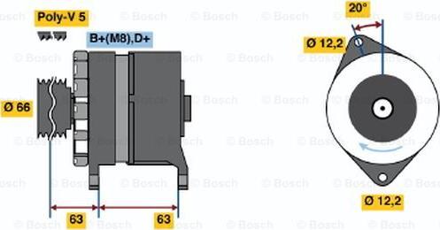 BOSCH 0 120 469 034 - Alternatore www.autoricambi360.it