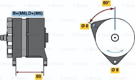 BOSCH 0 120 469 878 - Alternatore www.autoricambi360.it
