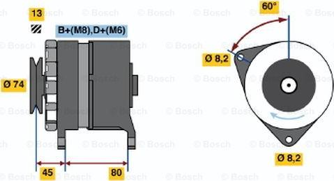 BOSCH 0 120 468 051 - Alternatore www.autoricambi360.it