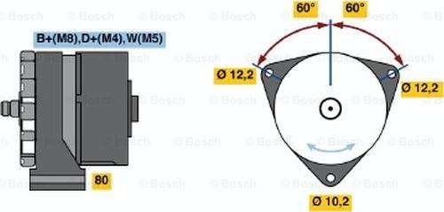 BOSCH 6 033 GB3 055 - Alternatore www.autoricambi360.it