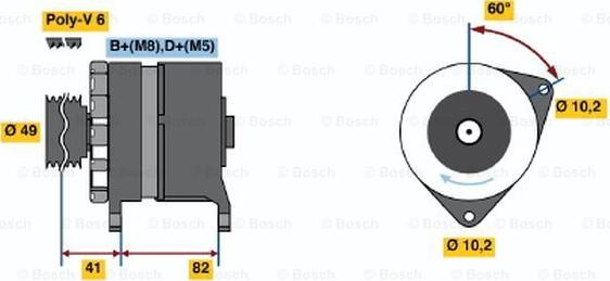BOSCH 0 120 468 005 - Alternatore www.autoricambi360.it