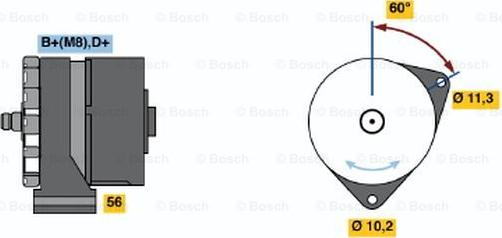 BOSCH 0 120 468 045 - Alternatore www.autoricambi360.it