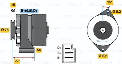 BOSCH 0 986 030 740 - Alternatore www.autoricambi360.it