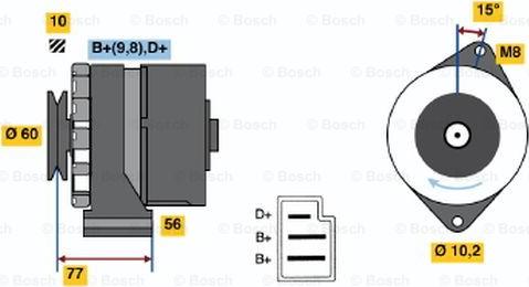 BOSCH 0 120 489 203 - Alternatore www.autoricambi360.it