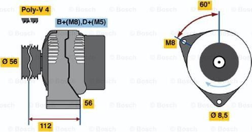 BOSCH 0 120 485 047 - Alternatore www.autoricambi360.it