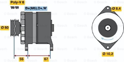 BOSCH 0 120 488 142 - Alternatore www.autoricambi360.it