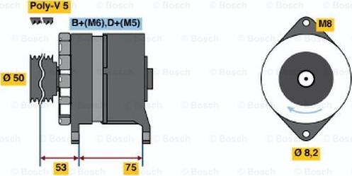 BOSCH 0 120 488 201 - Alternatore www.autoricambi360.it