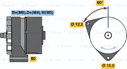 BOSCH 0 986 031 450 - Alternatore www.autoricambi360.it